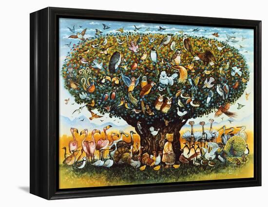 Noah and the Birds-Bill Bell-Framed Premier Image Canvas