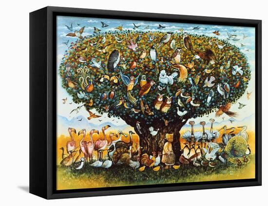 Noah and the Birds-Bill Bell-Framed Premier Image Canvas