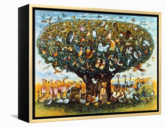 Noah and the Birds-Bill Bell-Framed Premier Image Canvas