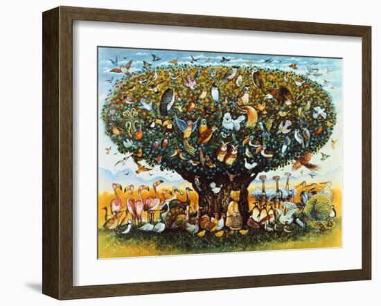 Noah and the Birds-Bill Bell-Framed Giclee Print