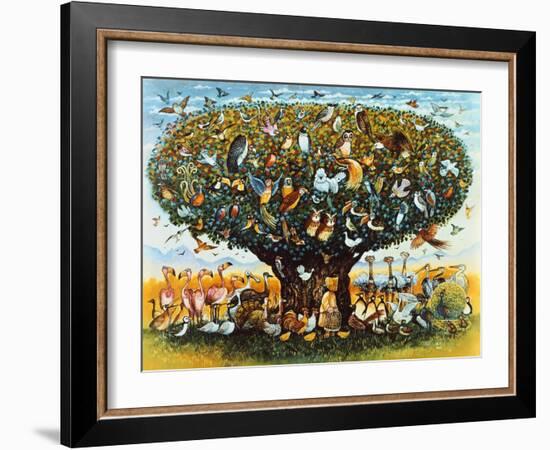 Noah and the Birds-Bill Bell-Framed Giclee Print