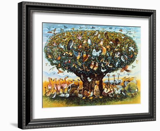 Noah and the Birds-Bill Bell-Framed Giclee Print