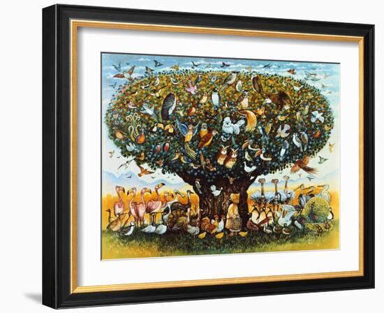 Noah and the Birds-Bill Bell-Framed Giclee Print