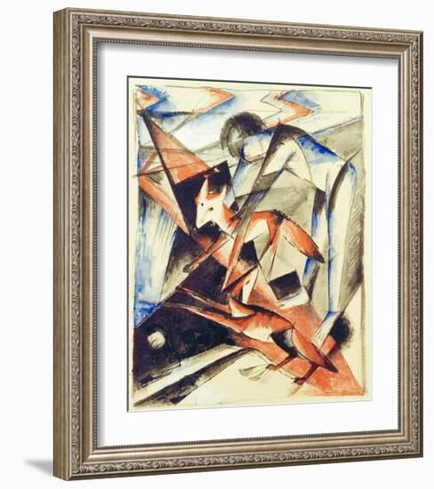 Noah and the fox-Franz Marc-Framed Giclee Print