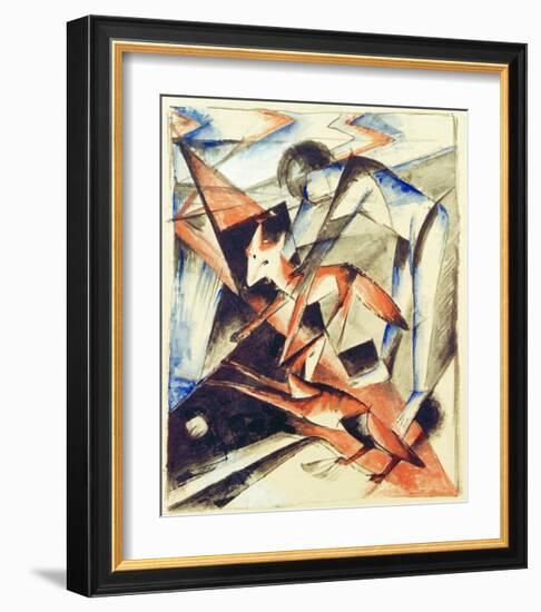 Noah and the fox-Franz Marc-Framed Giclee Print