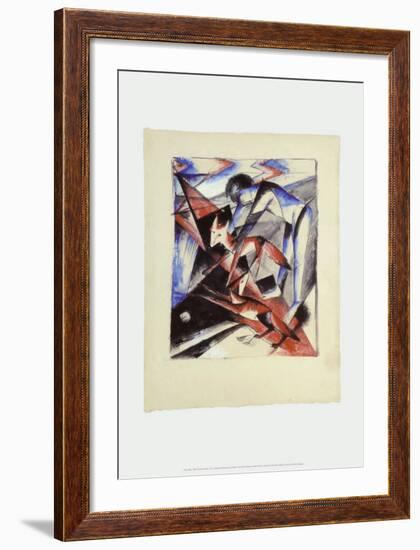 Noah and the Foxes, c.1913-Franz Marc-Framed Art Print