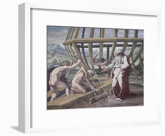 Noah Building the Ark-Raphael-Framed Giclee Print