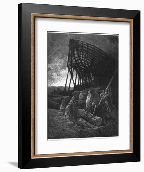 Noah Builds His Ark-Gustave Dor?-Framed Photographic Print