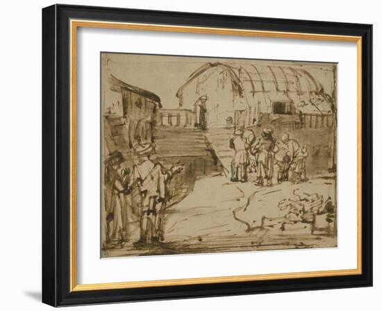 Noah's Ark, 1660-Rembrandt van Rijn-Framed Giclee Print