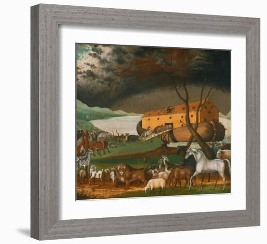 Noah’s Ark, 1846-Edward Hicks-Framed Art Print