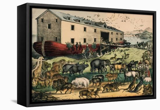 Noah's Ark, 1874–78-N. and Ives, J.M. Currier-Framed Premier Image Canvas