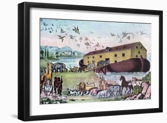 Noah's Ark, 19th Century-Nathaniel Currier-Framed Giclee Print