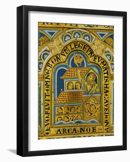 Noah's Ark and the Return of the Dove-Nicholas of Verdun-Framed Giclee Print