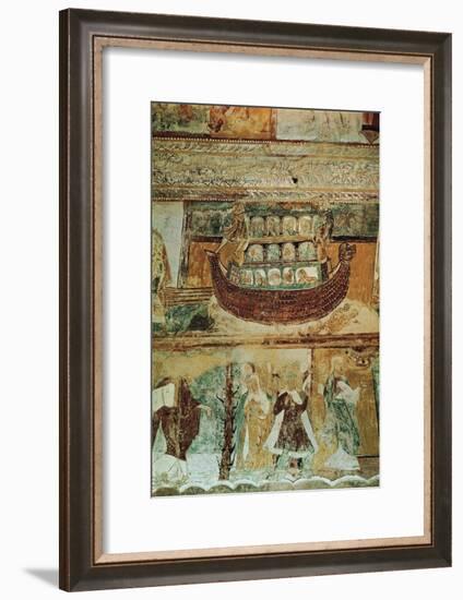 Noah's Ark During the Flood, circa 1100-null-Framed Giclee Print