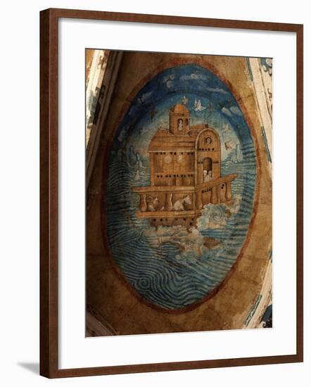 Noah's Ark, Fresco, 1562, Tecamachalco, Puebla, Mexico-Juan Gerson-Framed Photographic Print