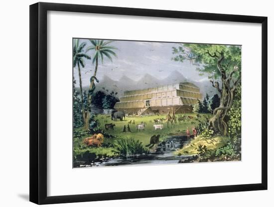 Noah's Ark, Pub. by Currier and Ives, New York-Napoleon Sarony-Framed Premium Giclee Print