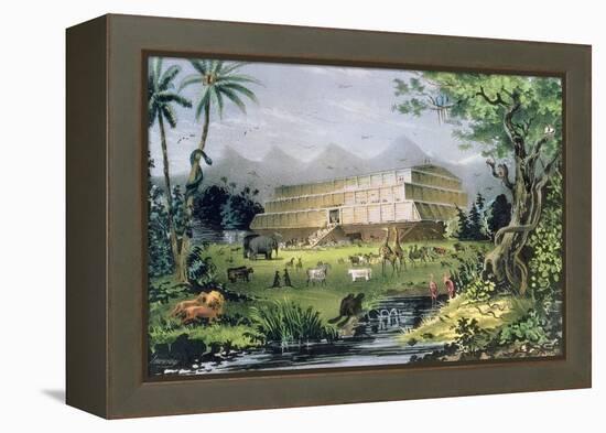 Noah's Ark, Pub. by Currier and Ives, New York-Napoleon Sarony-Framed Premier Image Canvas
