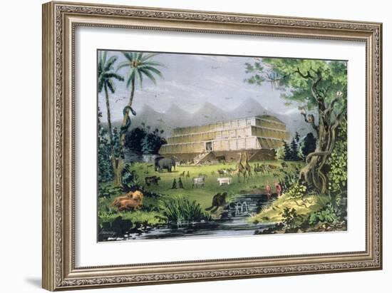 Noah's Ark, Pub. by Currier and Ives, New York-Napoleon Sarony-Framed Giclee Print