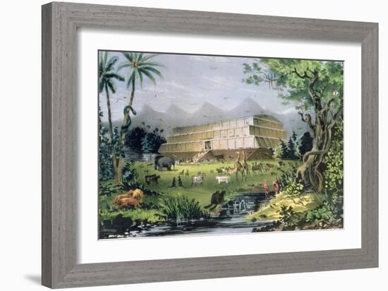 Noah's Ark, Pub. by Currier and Ives, New York-Napoleon Sarony-Framed Giclee Print