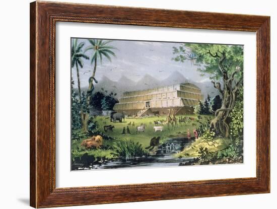 Noah's Ark, Pub. by Currier and Ives, New York-Napoleon Sarony-Framed Giclee Print