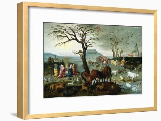 Noah's Ark-The Animals Leave the Ark-Jacob Bouttats-Framed Giclee Print