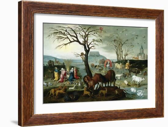 Noah's Ark-The Animals Leave the Ark-Jacob Bouttats-Framed Giclee Print