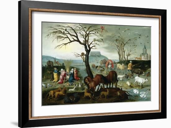 Noah's Ark-The Animals Leave the Ark-Jacob Bouttats-Framed Giclee Print