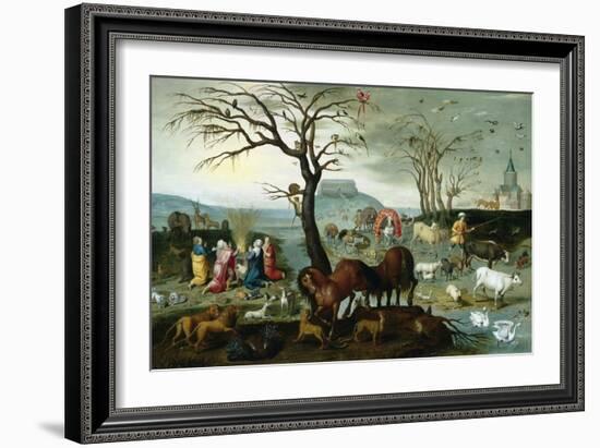 Noah's Ark-The Animals Leave the Ark-Jacob Bouttats-Framed Giclee Print