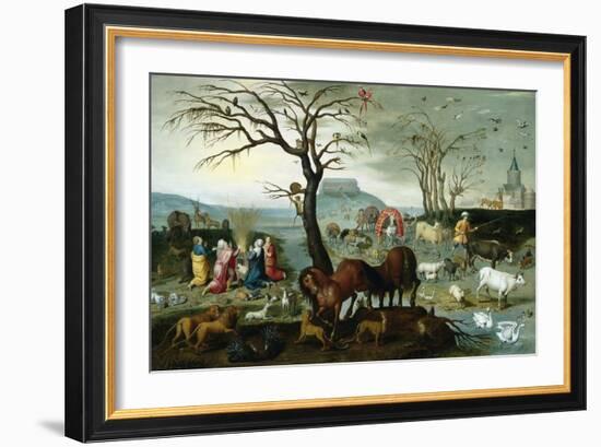 Noah's Ark-The Animals Leave the Ark-Jacob Bouttats-Framed Giclee Print