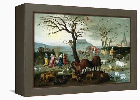 Noah's Ark-The Animals Leave the Ark-Jacob Bouttats-Framed Premier Image Canvas