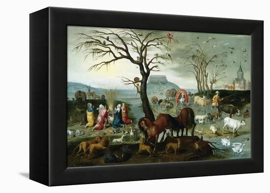 Noah's Ark-The Animals Leave the Ark-Jacob Bouttats-Framed Premier Image Canvas