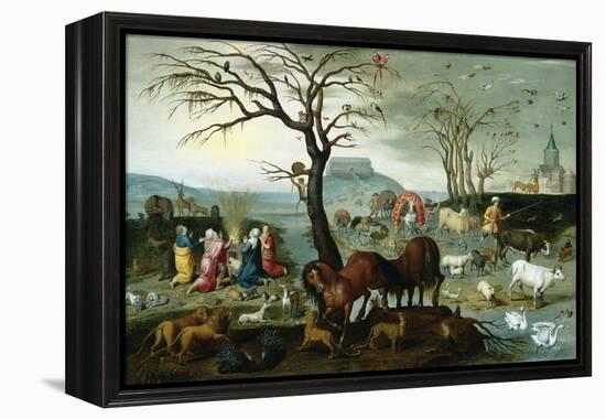 Noah's Ark-The Animals Leave the Ark-Jacob Bouttats-Framed Premier Image Canvas