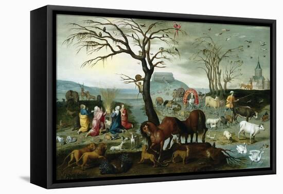 Noah's Ark-The Animals Leave the Ark-Jacob Bouttats-Framed Premier Image Canvas