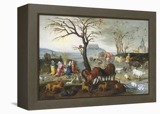 Noah's Ark: The Animals Leave the Ark-Jacob Bouttats-Framed Premier Image Canvas