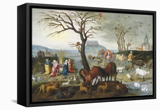 Noah's Ark: The Animals Leave the Ark-Jacob Bouttats-Framed Premier Image Canvas