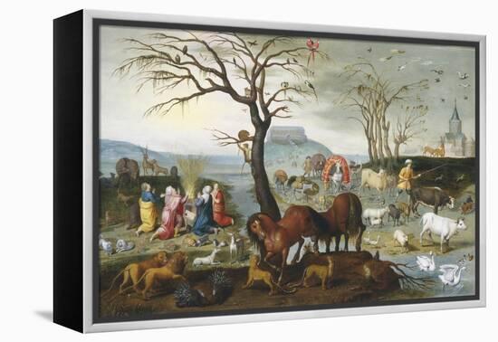 Noah's Ark: The Animals Leave the Ark-Jacob Bouttats-Framed Premier Image Canvas