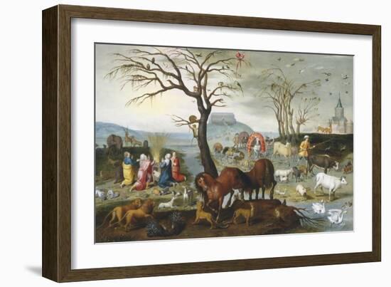 Noah's Ark: The Animals Leave the Ark-Jacob Bouttats-Framed Giclee Print