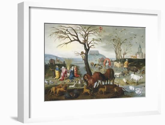 Noah's Ark: The Animals Leave the Ark-Jacob Bouttats-Framed Giclee Print