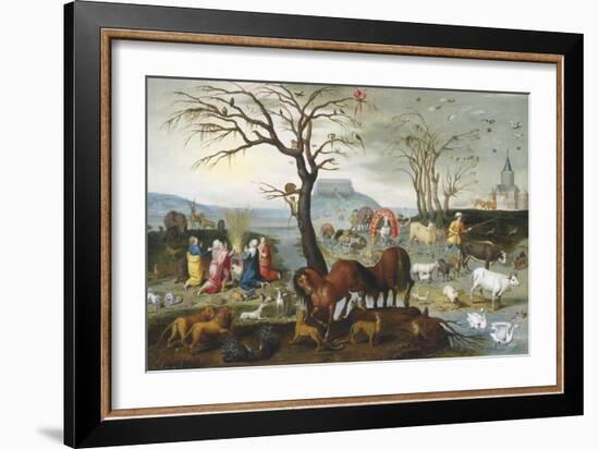 Noah's Ark: The Animals Leave the Ark-Jacob Bouttats-Framed Giclee Print