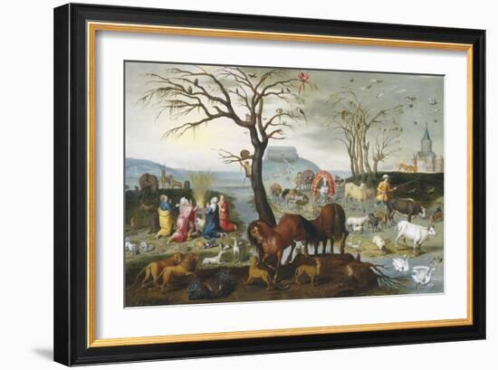 Noah's Ark: The Animals Leave the Ark-Jacob Bouttats-Framed Giclee Print