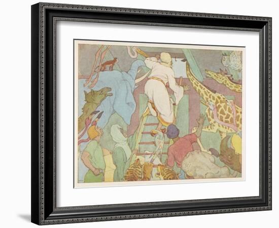 Noah's Ark, The Ark's Passengers Have Their First Sight of Land-E. Boyd Smith-Framed Art Print