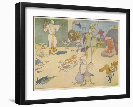 Noah's Ark, Uneasy Fellow-Passengers-E. Boyd Smith-Framed Art Print