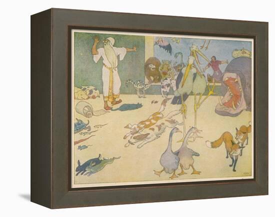 Noah's Ark, Uneasy Fellow-Passengers-E. Boyd Smith-Framed Stretched Canvas