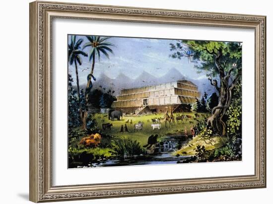 Noah's Ark-Currier & Ives-Framed Giclee Print