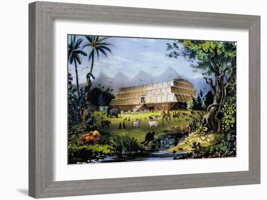 Noah's Ark-Currier & Ives-Framed Giclee Print