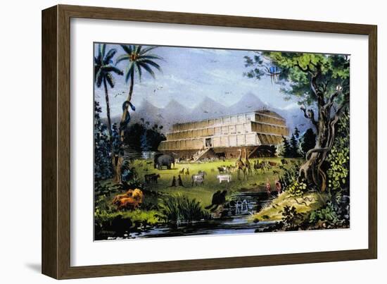 Noah's Ark-Currier & Ives-Framed Giclee Print