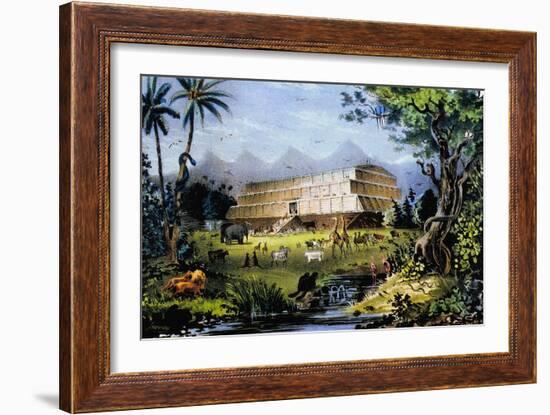 Noah's Ark-Currier & Ives-Framed Giclee Print