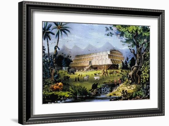 Noah's Ark-Currier & Ives-Framed Giclee Print