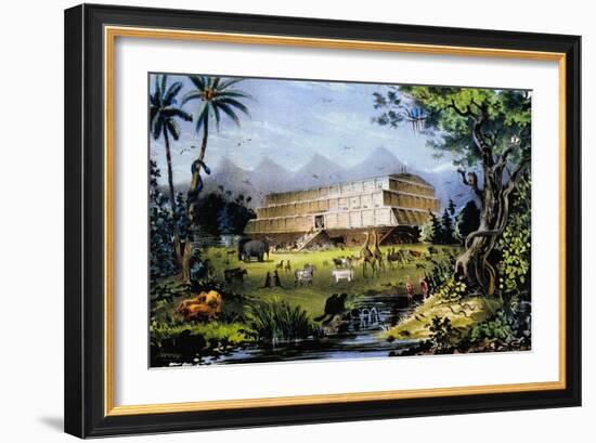 Noah's Ark-Currier & Ives-Framed Giclee Print