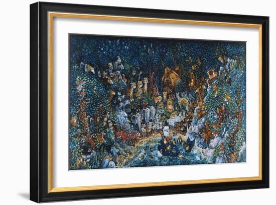 Noah's Dilemma Long-Bill Bell-Framed Giclee Print